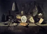 Giovanni Battista Recco, Still-Life with a Head of a Ram