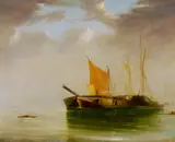Frederick George Cotman, Morning Mist on the Orwell