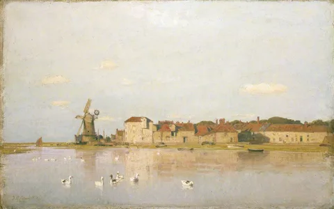 Frederick George Cotman, A Flood Tide at Cley-next-the-Sea, Norfolk