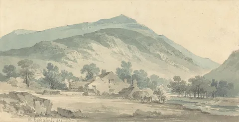 Paul Sandby Munn, Landscape at Beddgelert, North Wales