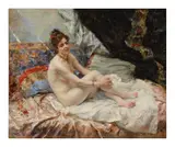 Eduardo León Garrido, Nude in a Light-filled Boudoir