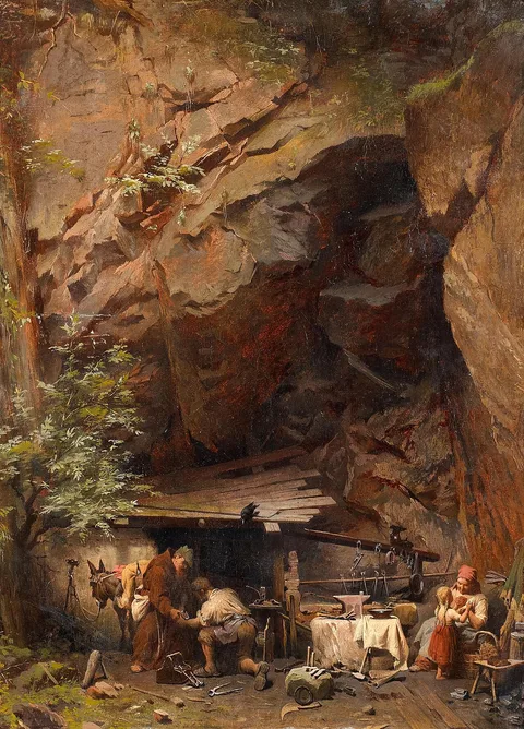 Peter Baumgartner, At the blacksmith