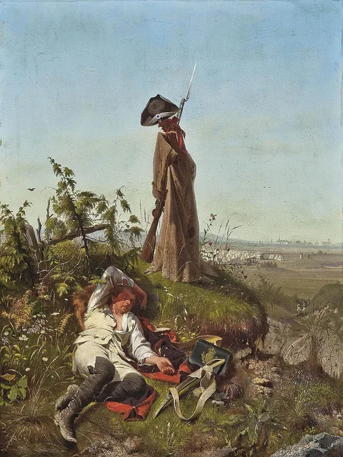 Peter Baumgartner, The lazy lookout / Sleeping soldier