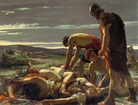 Alcide Segoni, The discovery of the body of Catiline after the Battle of Pistoia