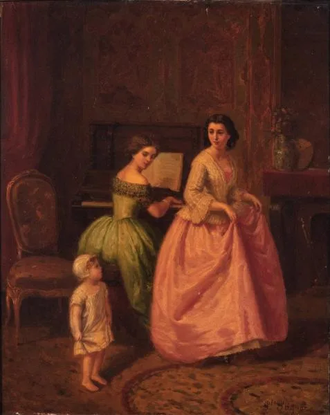 Paul Seignac, The Dancing Lesson