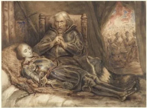 Ary Scheffer, Eberhard von Württenberg treurend om zijn zoon