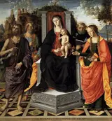 Marco Palmezzano, Madonna and Child with Saints