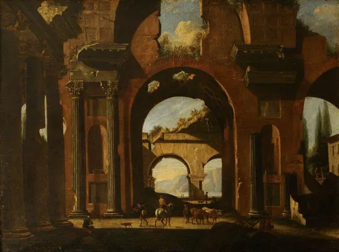 Niccolò Codazzi, Classical Ruins and Figures