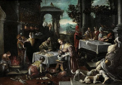 Girolamo da Ponte, The Rich Man and Lazarus