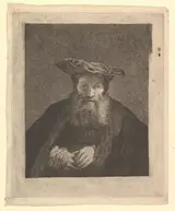William Baillie, Old Man with Beard and Flat Cap, after Rembrandt