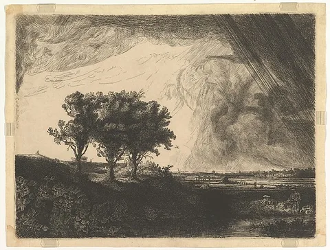 William Baillie, The Three Trees, after Rembrandt