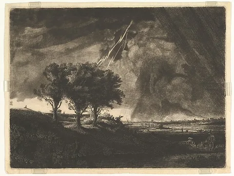 William Baillie, The Three Trees, after Rembrandt