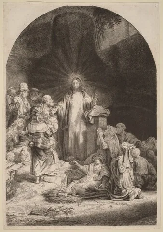 William Baillie, Christ Preaching and Healing (Fragment from the Hundred Guilder Print)