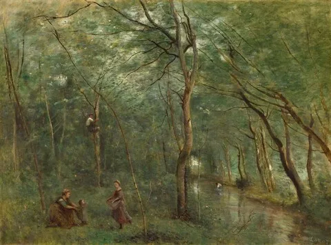 Jean-Baptiste Corot, The Eel Gatherers