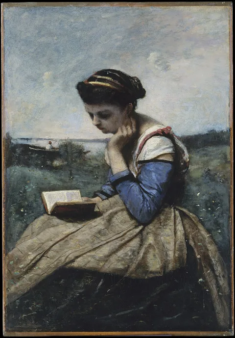 Jean-Baptiste Corot, Femme Lisant