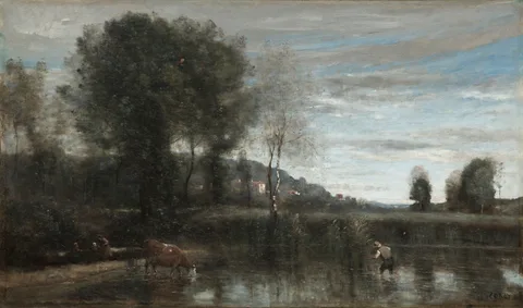 Jean-Baptiste Corot, Pond at Ville-d'Avray