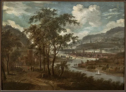 Dionys Verburgh, View of a river valley