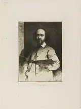 Charles Josuah Chaplin, Portrait of Daubigny