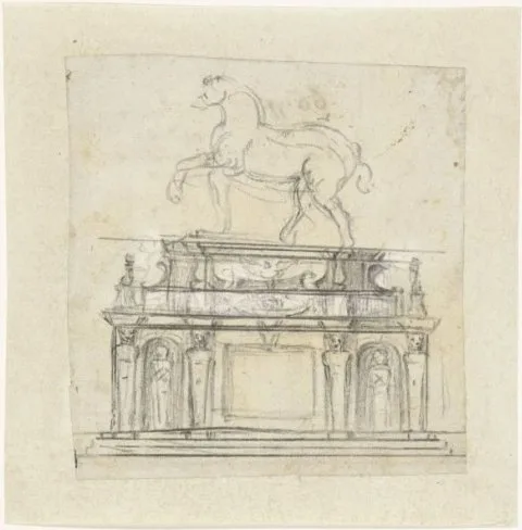 Michelangelo Buonarroti, Design for an Equestrian Statue of Henry II of France