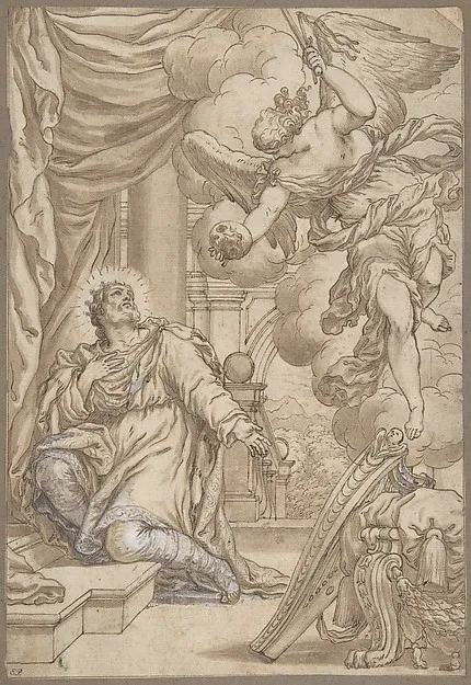 Valentin Lefebvre, David Chooses Three Days of Pestilence (II Samuel 24:10-17)