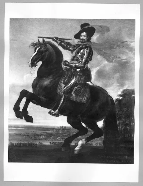 Gaspar de Crayer, El marques de Leganes on horseback