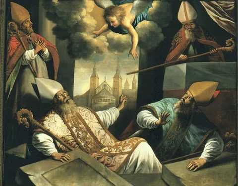 Gaspar de Crayer, The resurrection of the saints Monulph and Gondulph from their graves