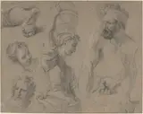 Jean Jouvenet, Study for Miraculous Draught of Fishes (?)
