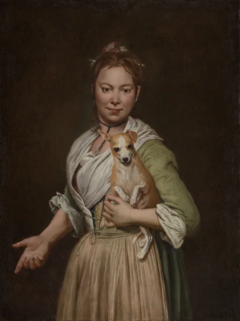 Giacomo Ceruti, A Woman with a Dog