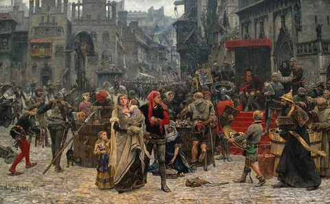 Carl Gustaf Hellqvist, Valdemar Atterdag holding Visby to ransom