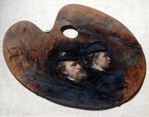 Carl Gustaf Hellqvist, Carl Gustaf Hellqvist and his wife Julia Thiersch