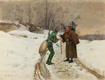 Jehan Georges Vibert, The Ant and the Grasshopper