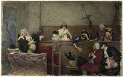 Jehan Georges Vibert, Trial of Pierrot