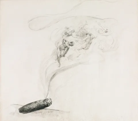 Jehan Georges Vibert, Dans la Fumé