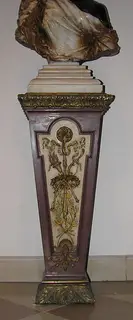 Charles Henri Joseph Cordier, Pedestal [for Woman from the French Colonies]