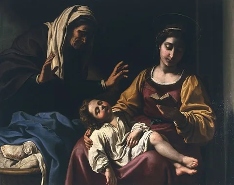 Antiveduto Grammatica, Virgin and Child with Saint Anne