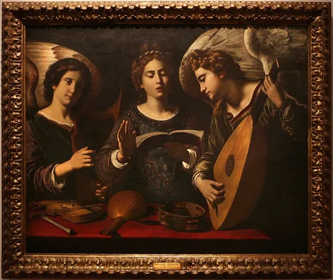 Antiveduto Grammatica, Saint Cecilia and two Angels Musicians