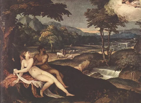 Lambert Sustris, Landscape with Jupiter and Io