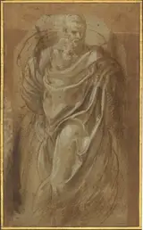 Girolamo Muziano, A Standing Man in Classical Drapery