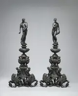 Tiziano Aspetti, Andiron with figure of Vulcan (one of a pair)