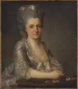 Antoine Vestier, Dam i rosa klänning