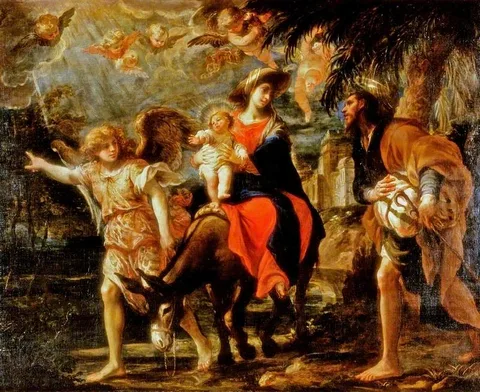 Gregorio De Ferrari, The Flight into Egypt