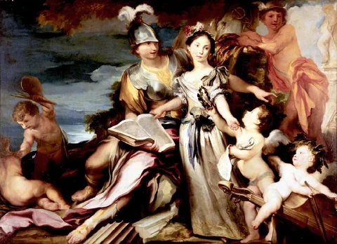 Gregorio De Ferrari, Allegory of the Concord among the Arts
