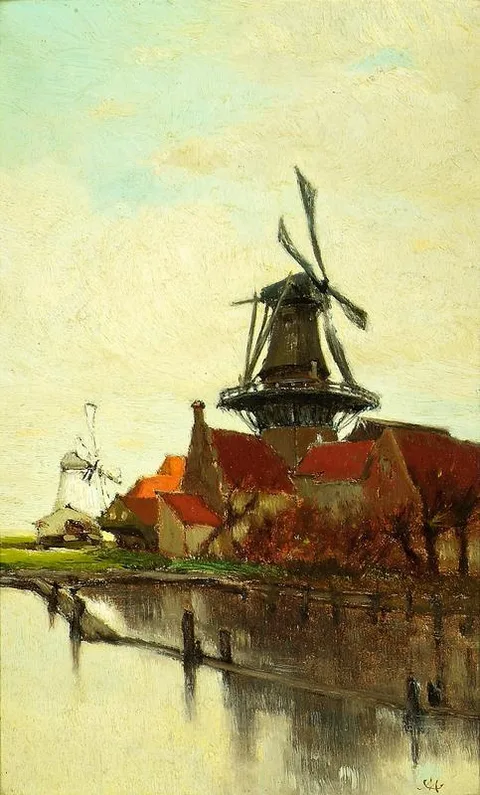 Clara Montalba, A Dutch Windmill