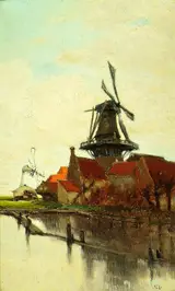 Clara Montalba, A Dutch Windmill