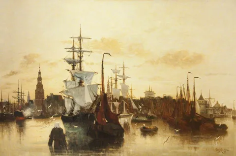 Clara Montalba, The Port of Amsterdam
