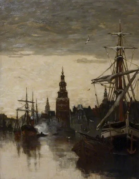 Clara Montalba, Old Watch Tower, Amsterdam