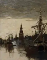 Clara Montalba, Old Watch Tower, Amsterdam