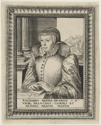 Johannes Wierix, Catherine de Medici, Wife of Henry II of France