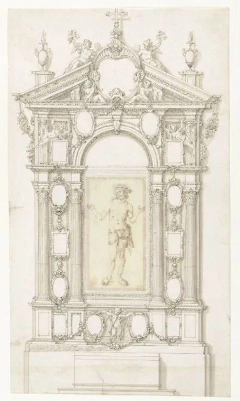 Johannes Wierix, Christus als Man van Smarten