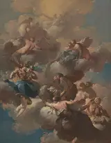 Giovanni Domenico Ferretti, Sketch for a Ceiling Fresco